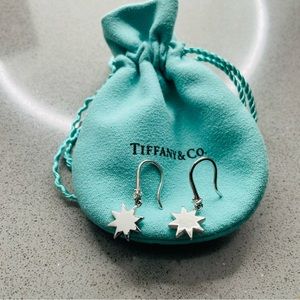 Authentic Tiffany & Co. Small Drop Earring with Diamond Accent